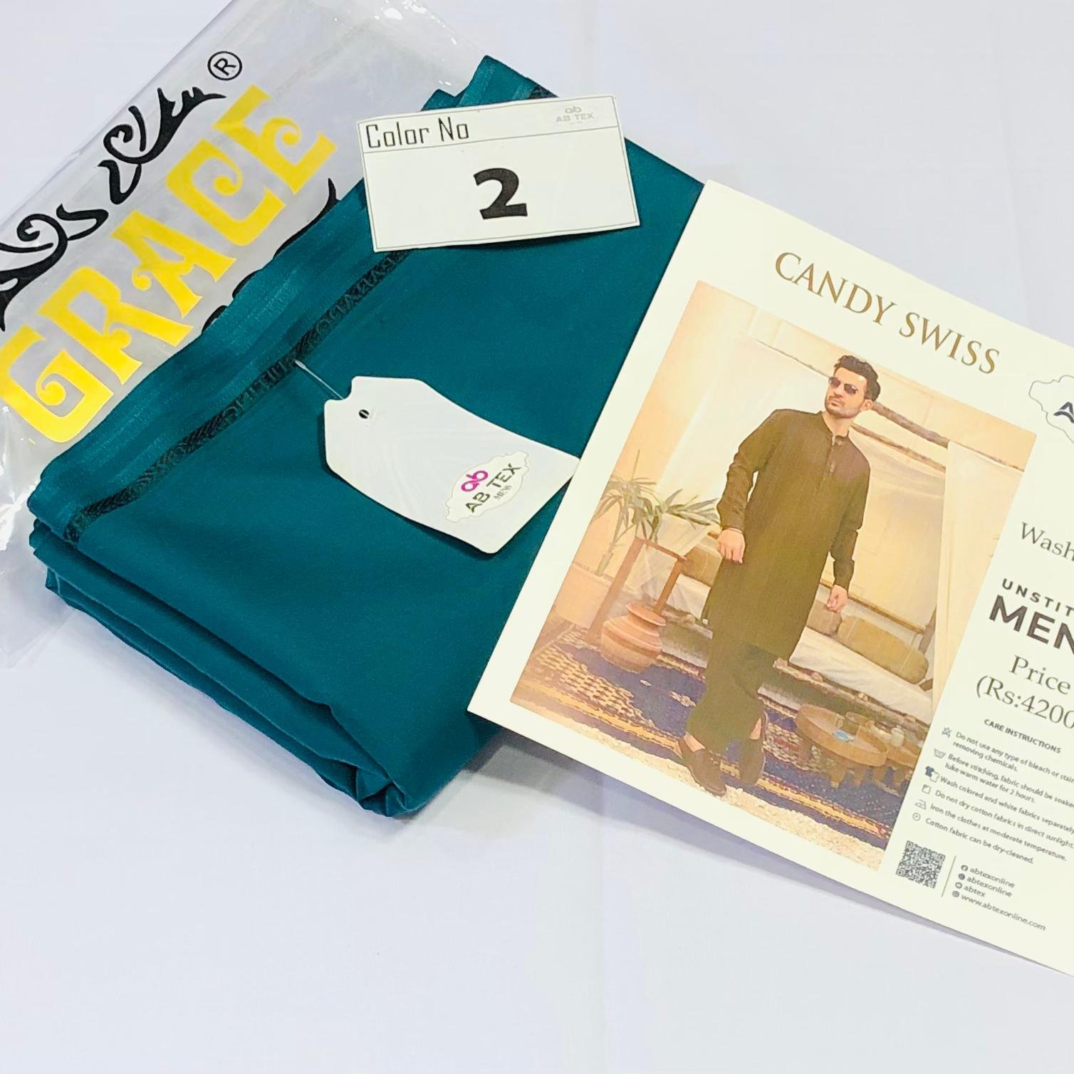 Candy Swiss Wash n Wear Premium Texture Fabric - Image 3