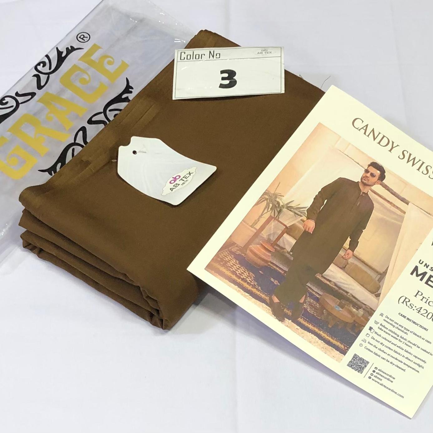 Candy Swiss Wash n Wear Premium Texture Fabric - Image 4