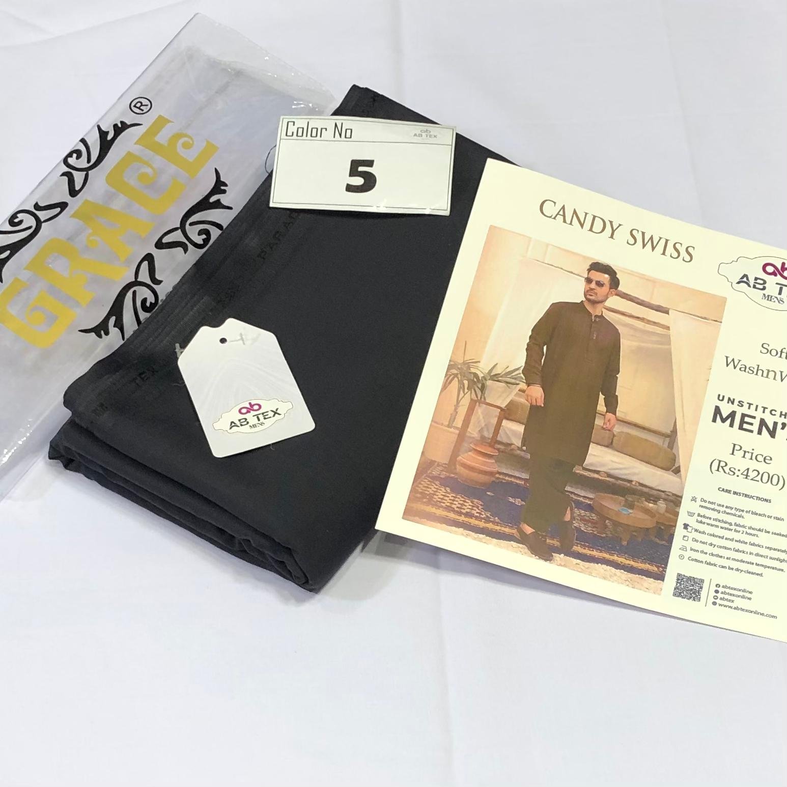 Candy Swiss Wash n Wear Premium Texture Fabric - Image 6