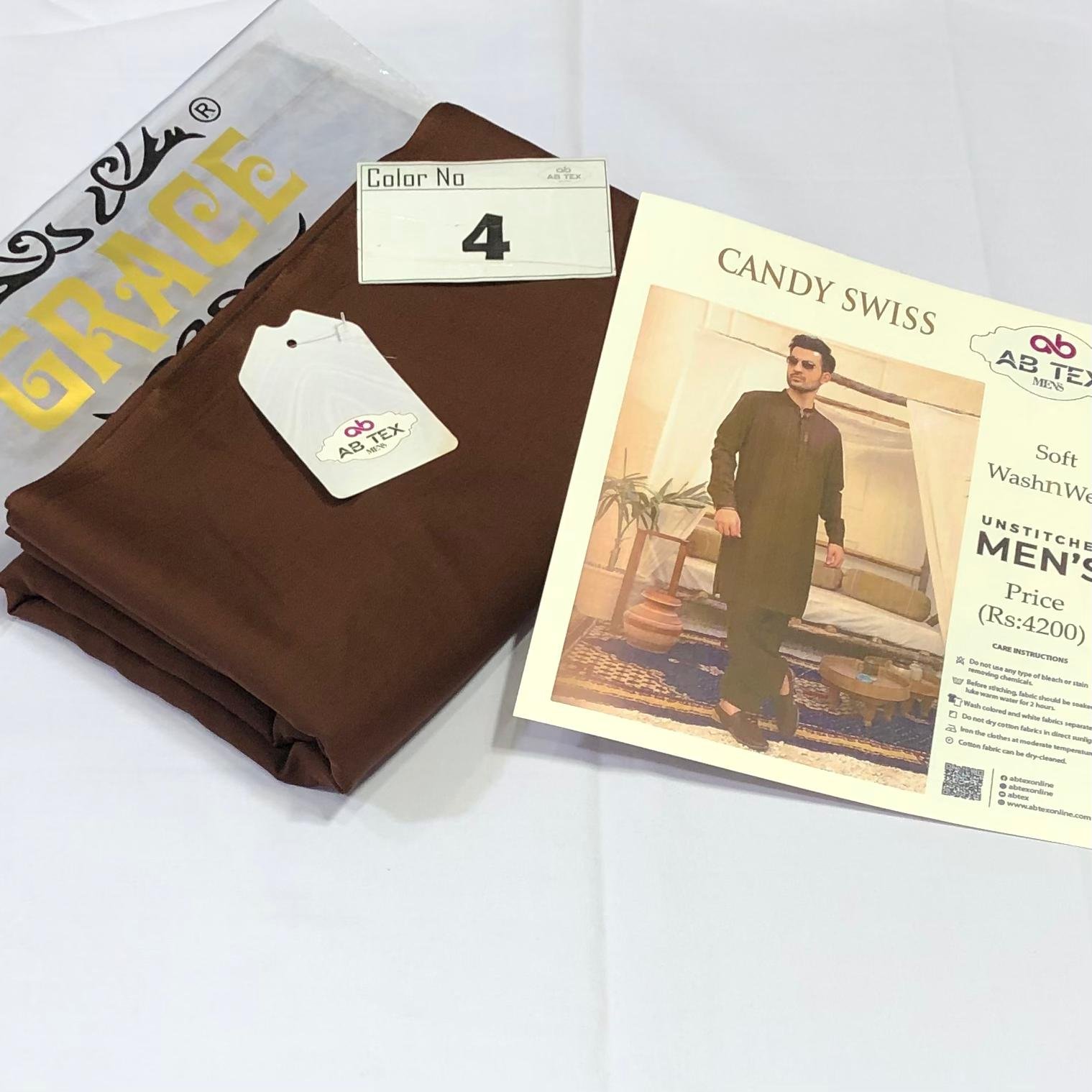 Candy Swiss Wash n Wear Premium Texture Fabric - Image 5