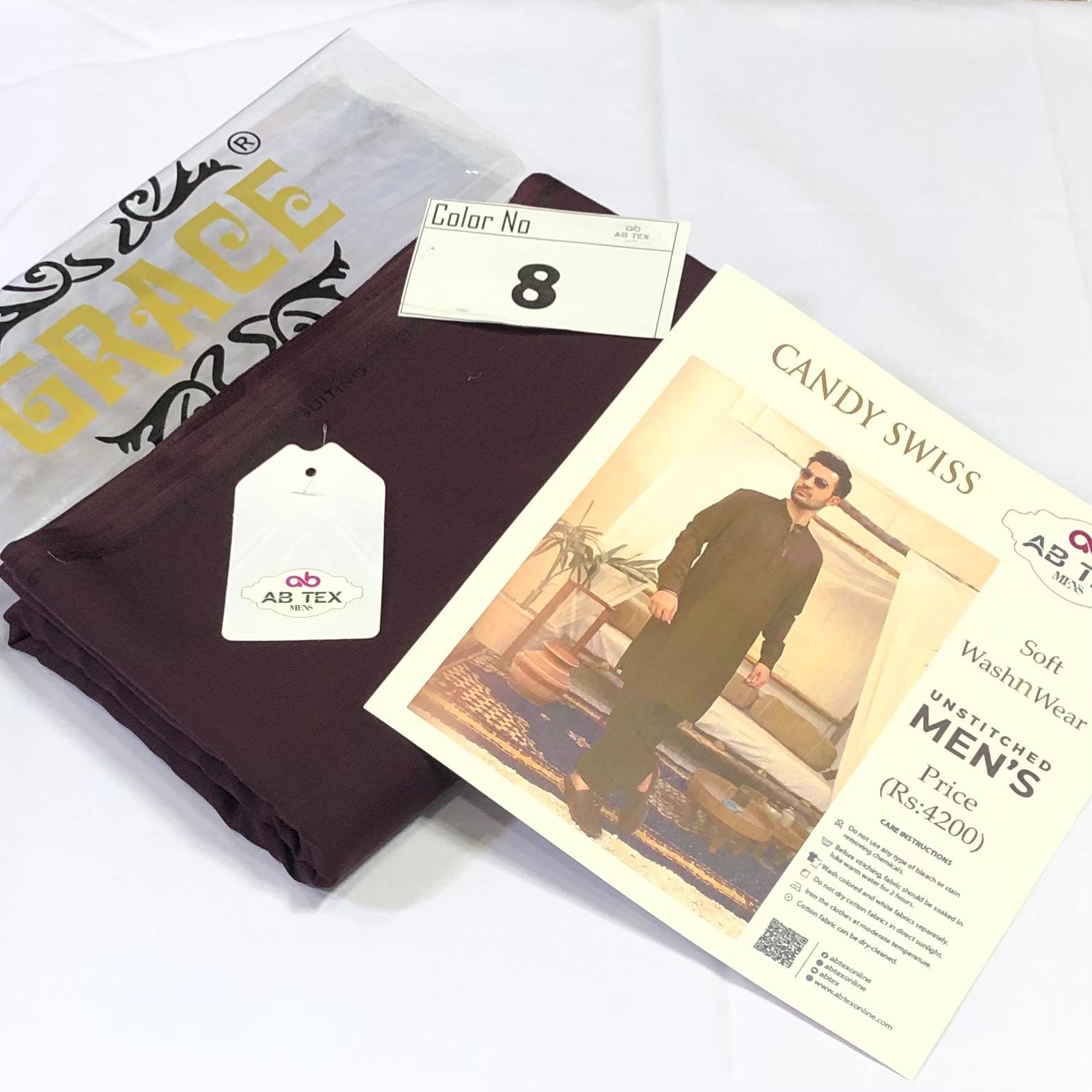 Candy Swiss Wash n Wear Premium Texture Fabric - Image 9