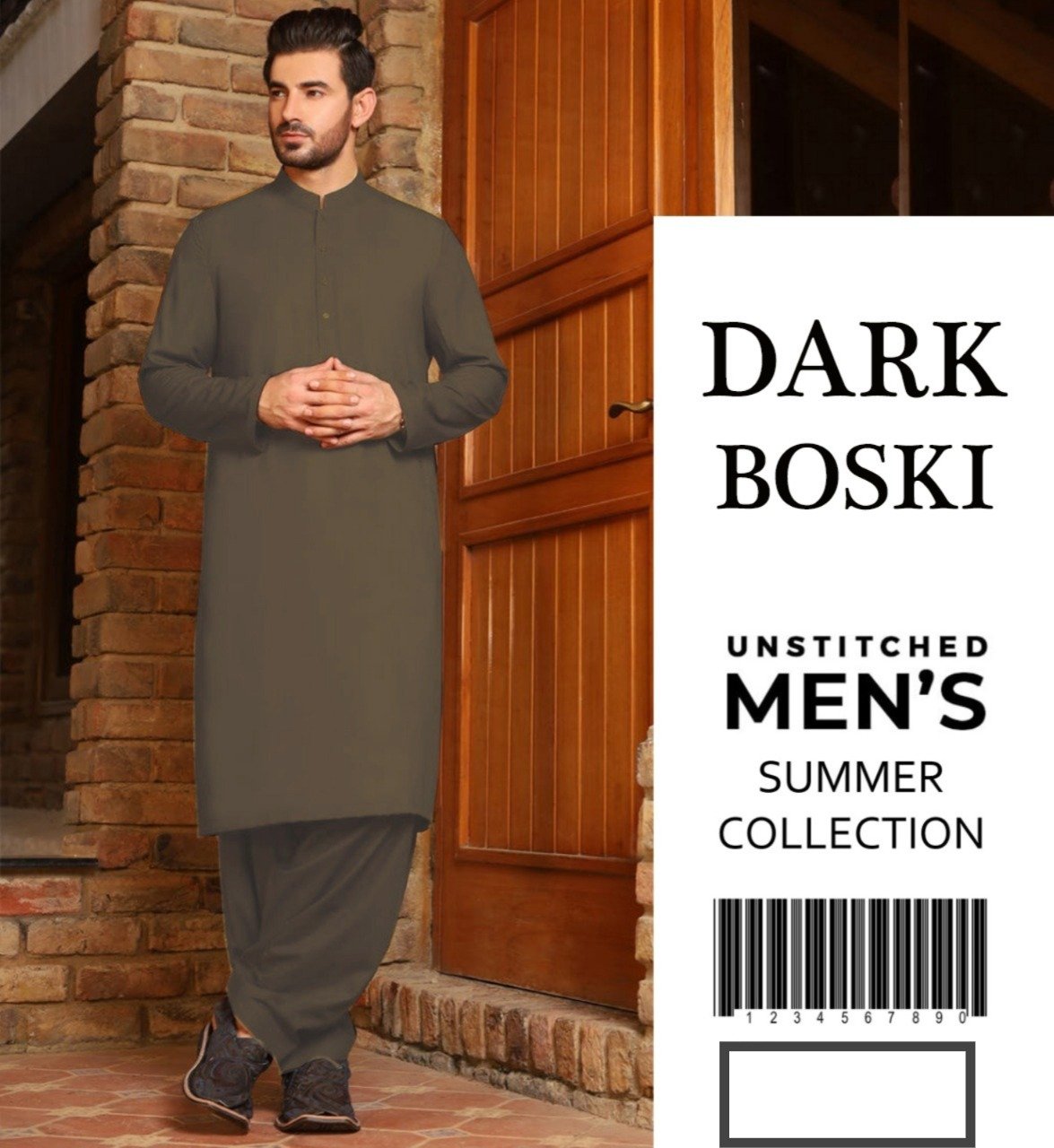 Dark Boski Wash n Wear Men’s Classic Fabric | AB Tex