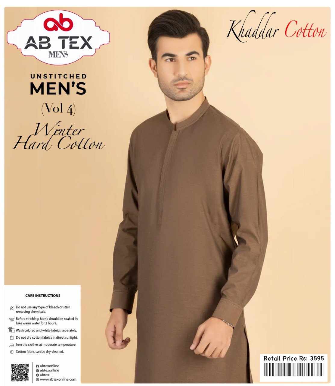 Winter Cotton Khaddar | Comfortable & Stylish Men’s Fabric