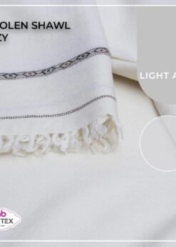 Men’s Winter Shawl | Original Lamb Wool Fabric by AB Tex