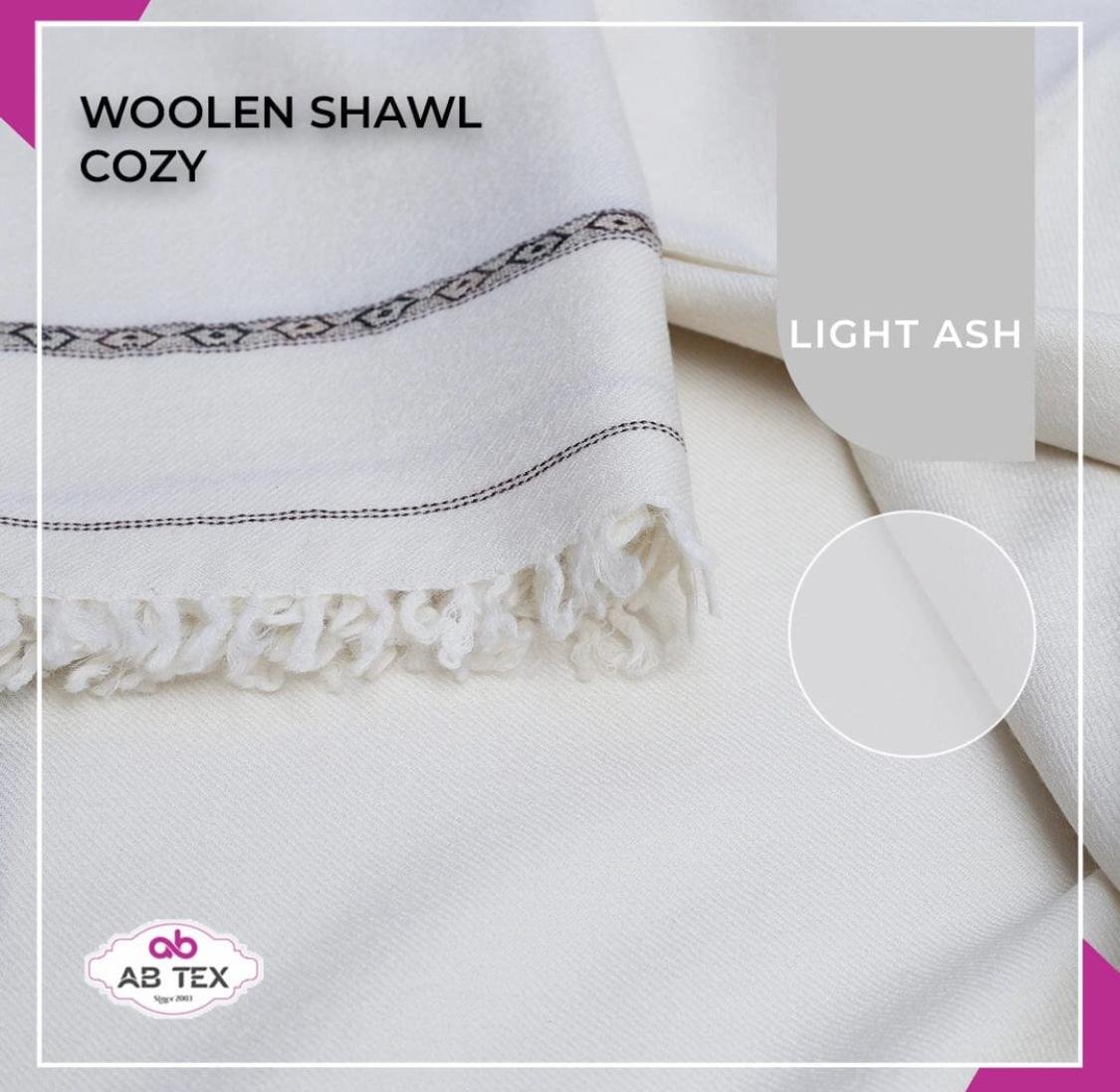 Men’s Winter Shawl | Original Lamb Wool Fabric by AB Tex