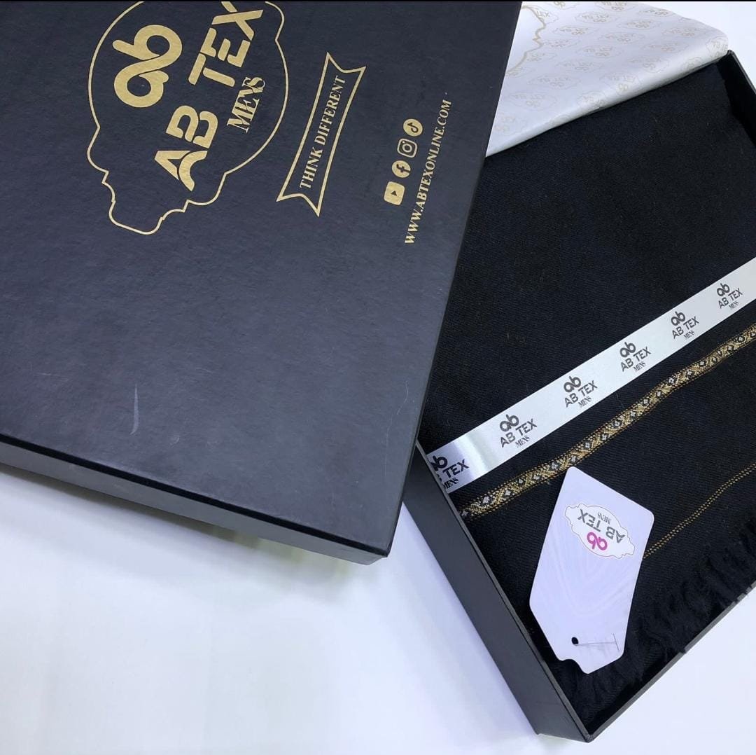 Men’s Lamb Wool Shawl Black | Winter Collection by AB Tex - Image 4