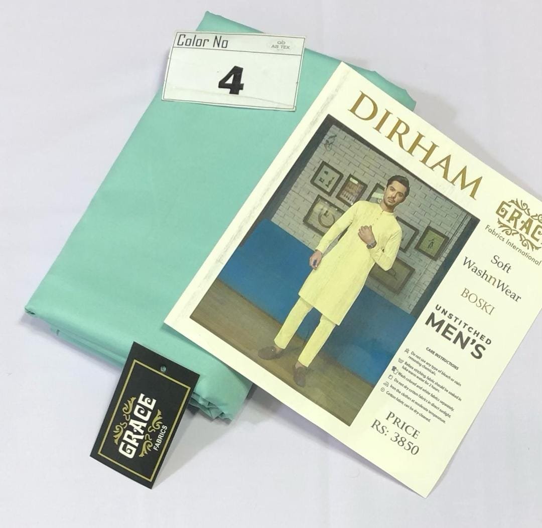 Dirham Boski Wash n Wear Stylish Men’s Fabric by AB Tex - Image 5