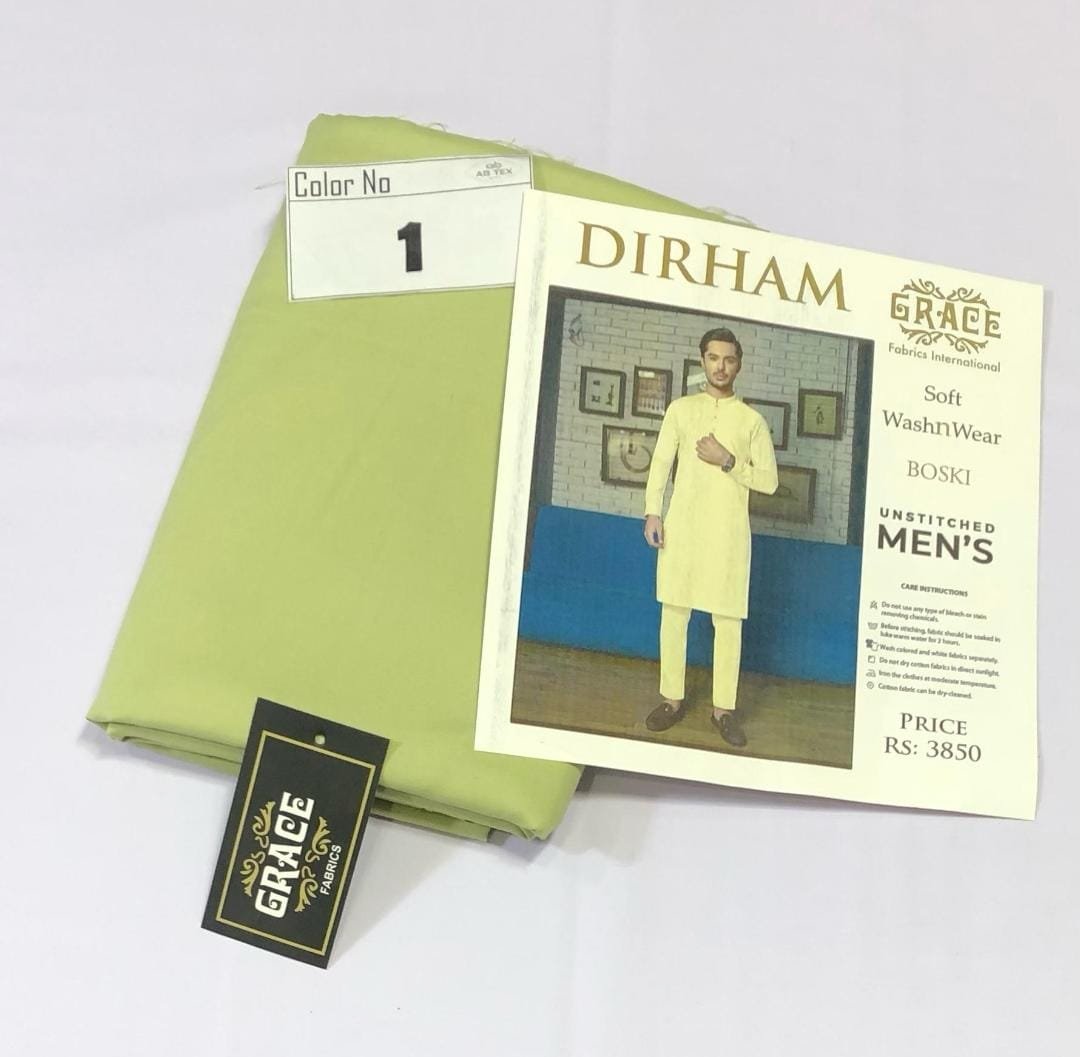 Dirham Boski Wash n Wear Stylish Men’s Fabric by AB Tex - Image 2