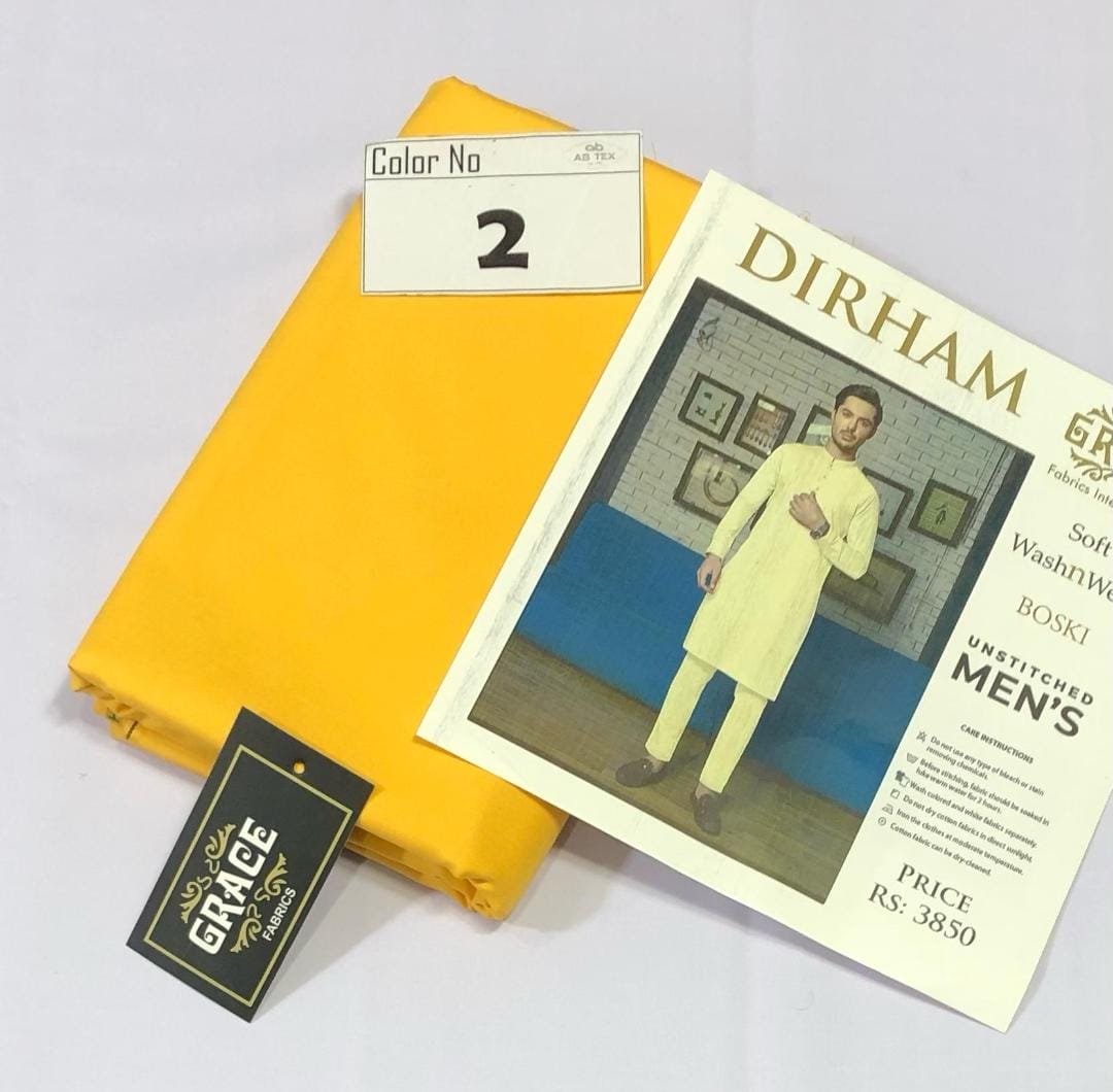 Dirham Boski Wash n Wear Stylish Men’s Fabric by AB Tex - Image 3