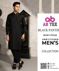 Black Panther Wash n Wear Unstitched Fabric