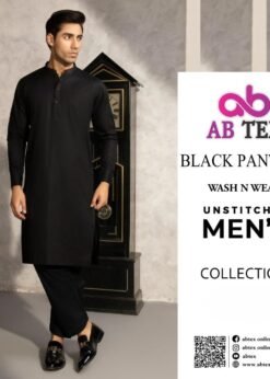 Black Panther Wash n Wear Unstitched Fabric