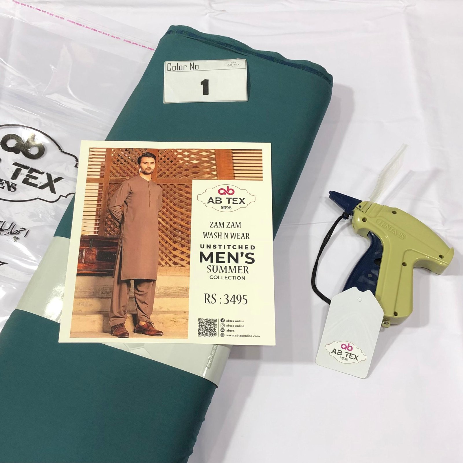 Buy Zam Zam Wash n Wear Fine Quality Fabric for Men Online - Image 2