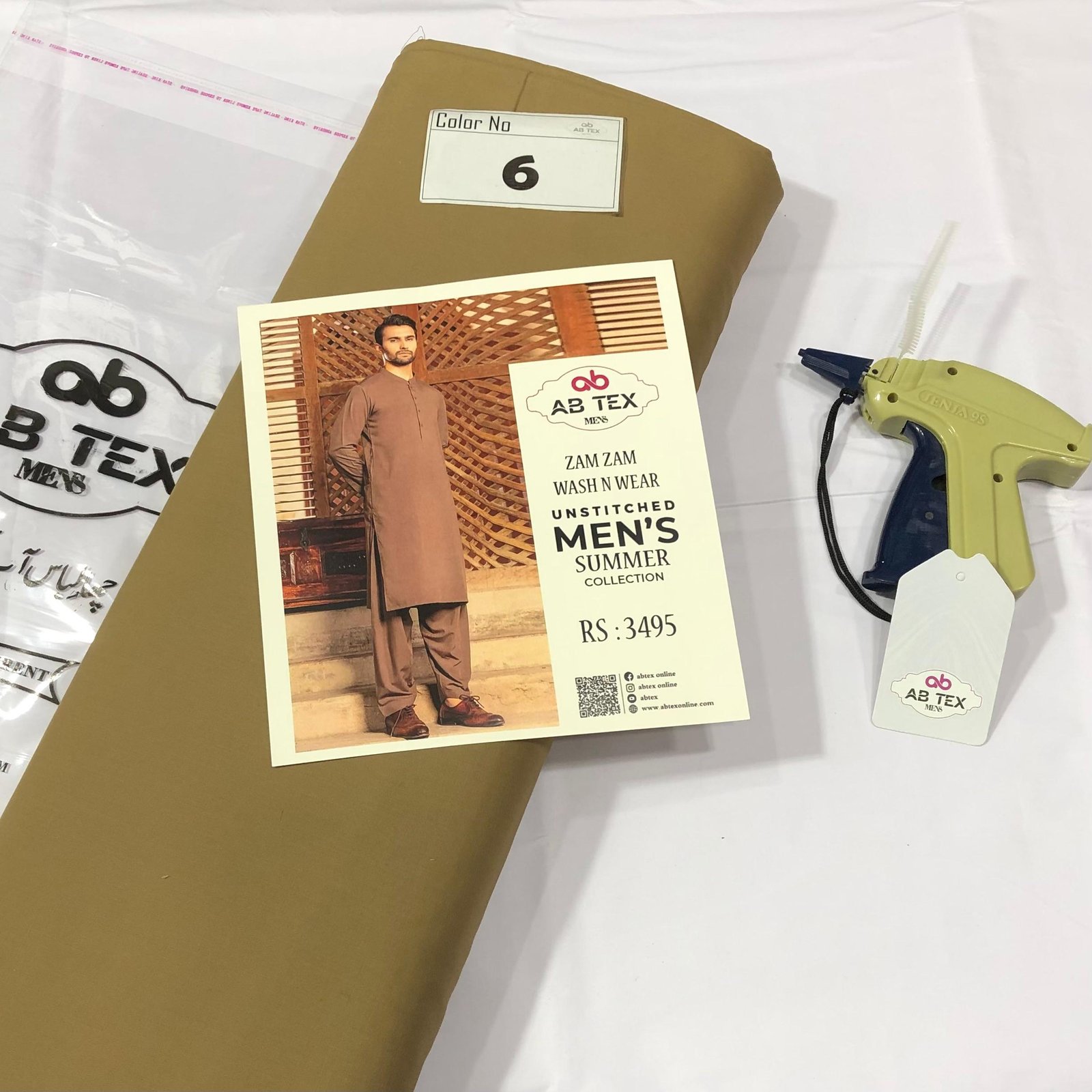 Buy Zam Zam Wash n Wear Fine Quality Fabric for Men Online - Image 7