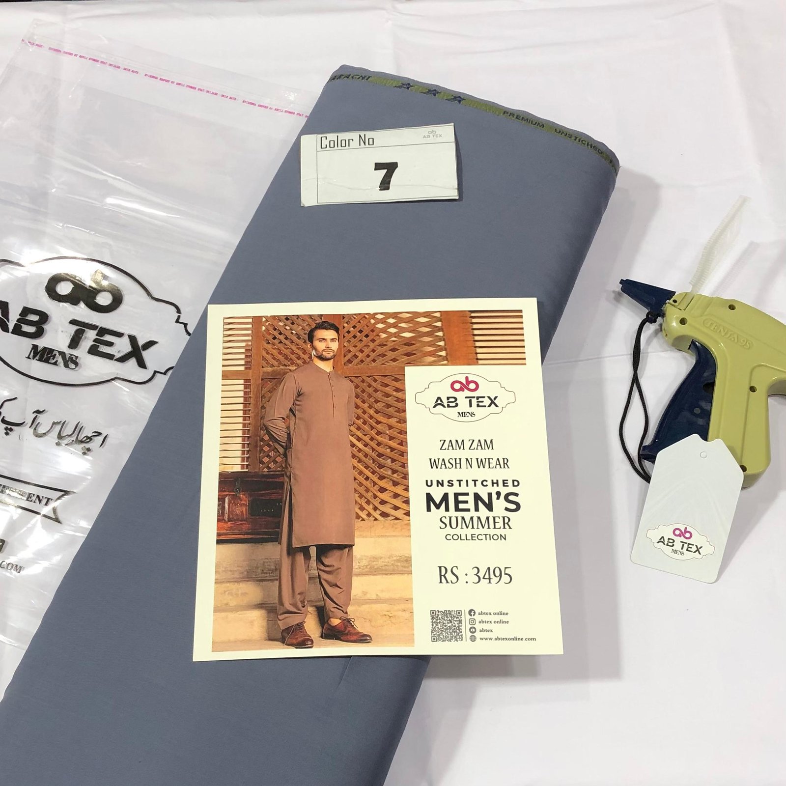 Buy Zam Zam Wash n Wear Fine Quality Fabric for Men Online - Image 8
