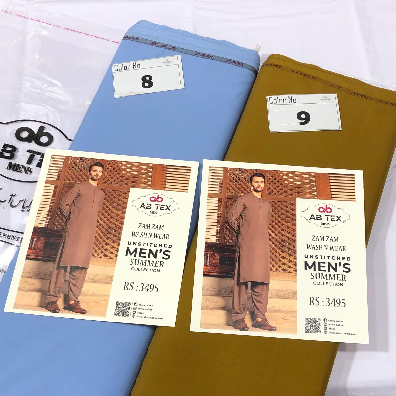 Buy Zam Zam Wash n Wear Fine Quality Fabric for Men Online - Image 9