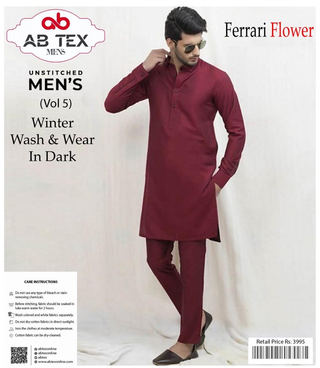 Farrar Flower Wash n Wear Fabric 2025 | Men’s Winter Collection