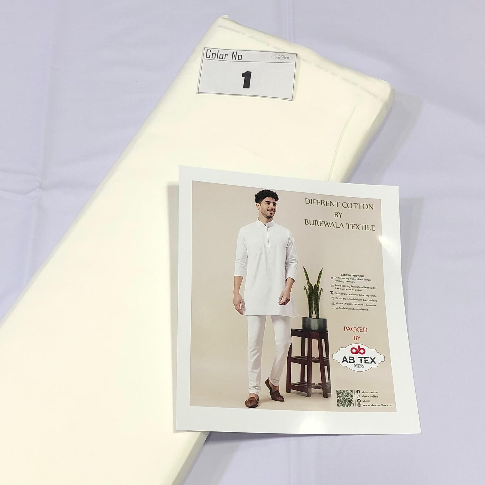 Burewala Soft Different Cotton Premium Unstitched Men Fabric - Image 2