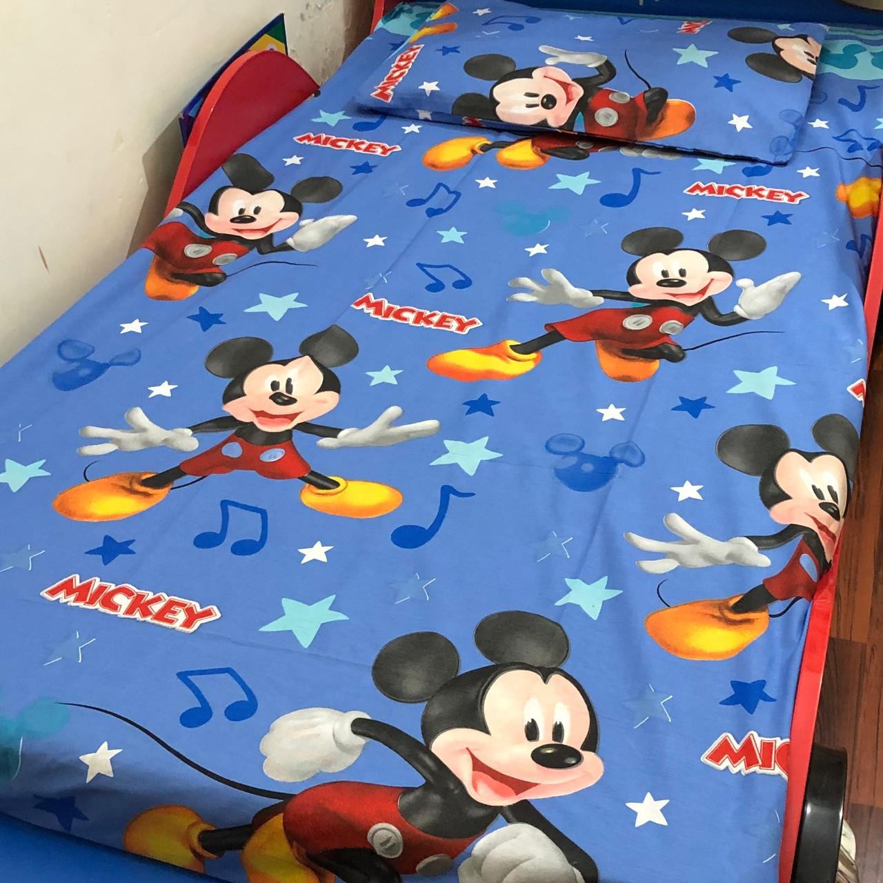 Kids Cartoon Cotton Bed Sheet Colorful Children’s Bedding - Image 2