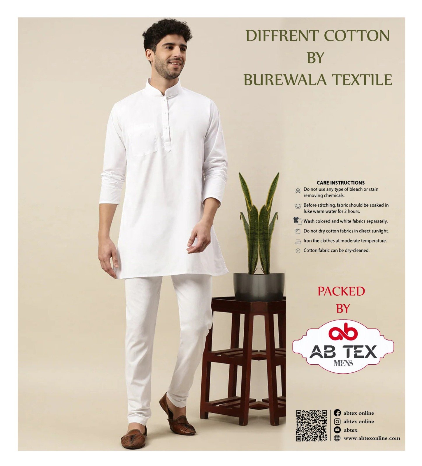 Burewala Soft Different Cotton Premium Unstitched Men Fabric
