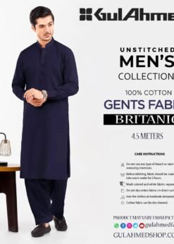 Gul Ahmed Giza Britanio Soft Premium Cotton Men Fabric