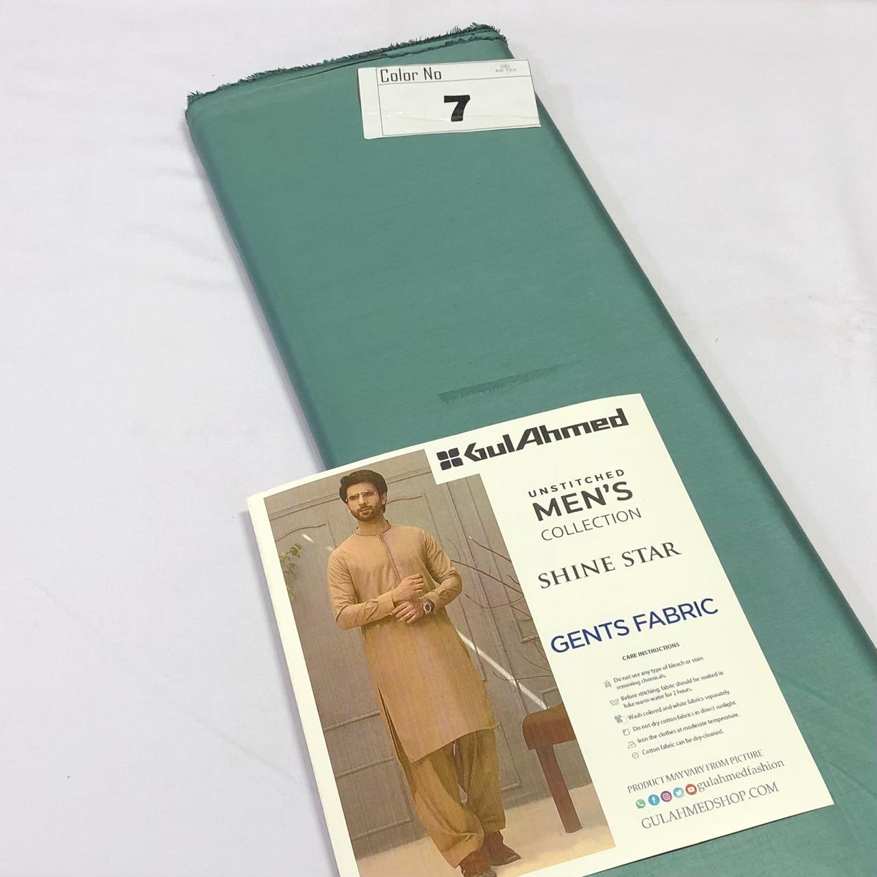 Shine Star Gul Chamak Cotton Premium Soft Men Unstitched Fabric - Image 7