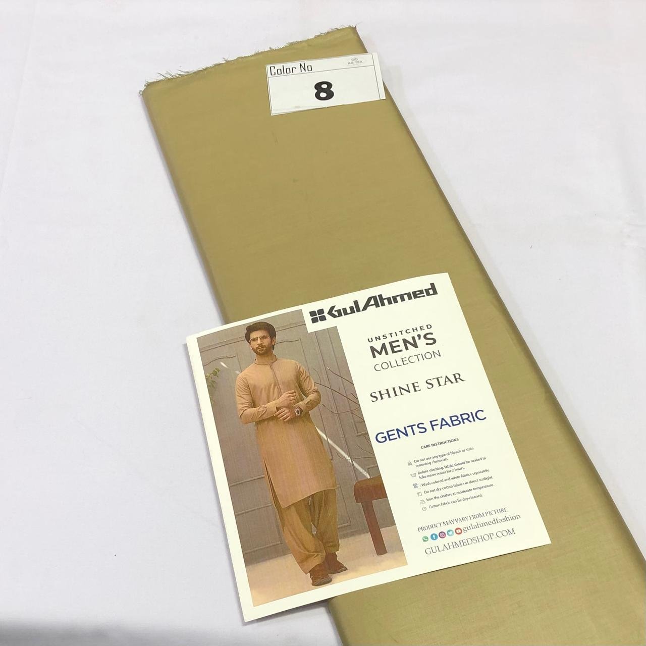 Shine Star Gul Chamak Cotton Premium Soft Men Unstitched Fabric - Image 8