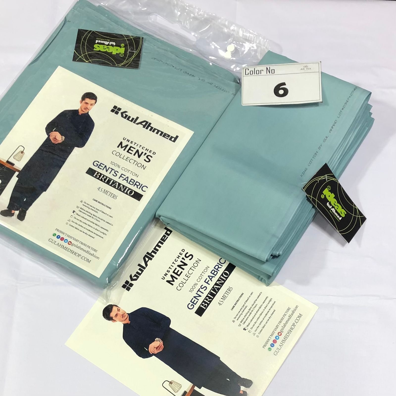 Gul Ahmed Giza Britanio Soft Premium Cotton Men Fabric - Image 7