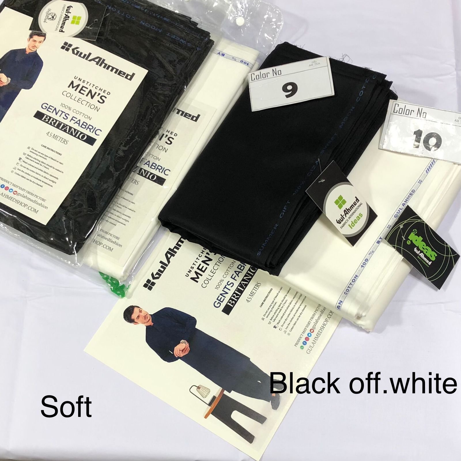 Gul Ahmed Giza Britanio Soft Premium Cotton Men Fabric - Image 10