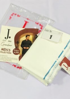 J. Wash n Wear Fabric Premium Quality Unstitched Suit for Men