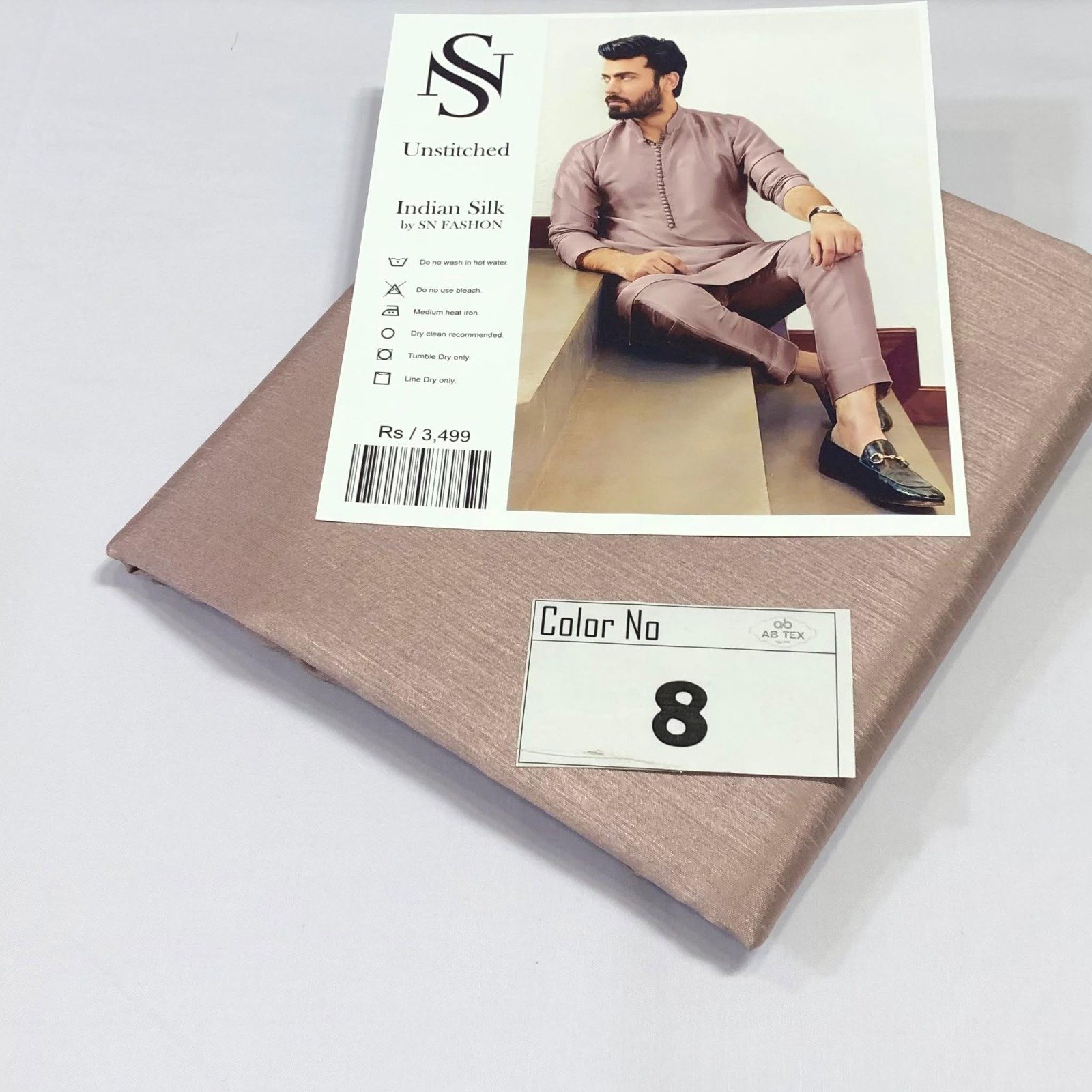 Party Wear Indian Silk Fabric For Men - Image 8