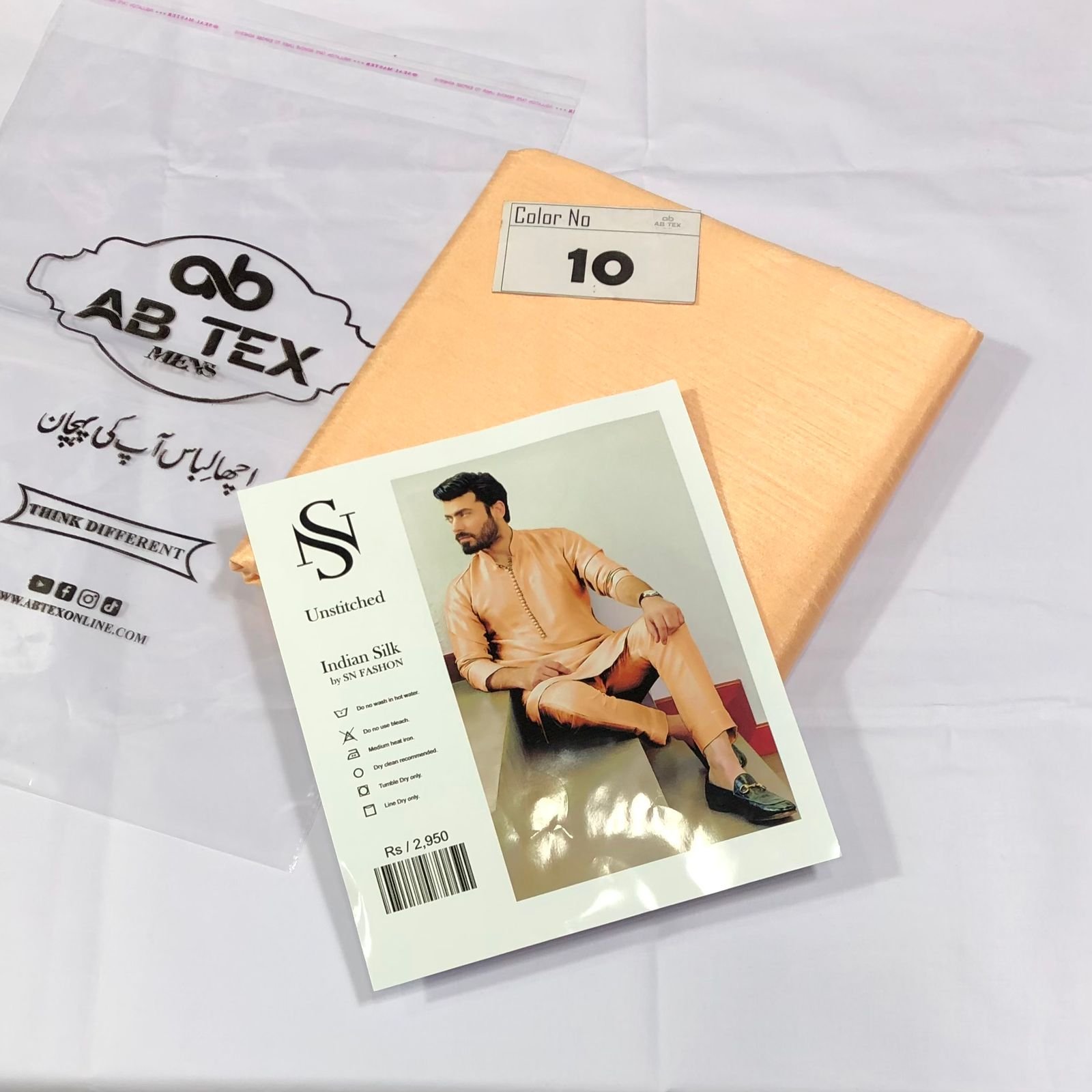 Party Wear Indian Silk Fabric For Men - Image 10