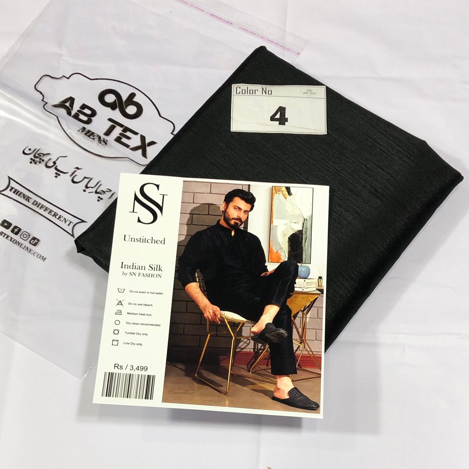 Party Wear Indian Silk Fabric For Men - Image 4