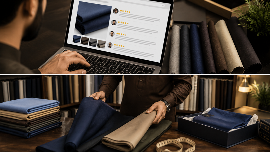 compare fabric prices, fabric price comparison Pakistan, buy fabric online Pakistan, premium men's fabric, affordable men's fabric, unstitched fabric Pakistan, wash and wear fabric, cotton fabric Pakistan, Boski fabric, men's shalwar kameez fabric
