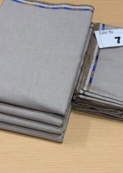 Grey shade of Grace Amani wool fabric for winter wear